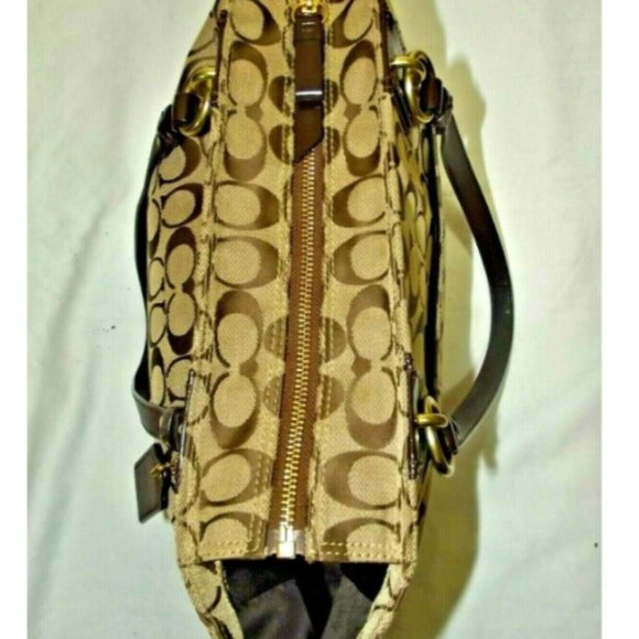 Coach Signature Gallery NS Zip Tote Bag - Picture 7 of 10